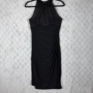 Ralph Lauren Gorgeous Sheath Dress Formal Party Cocktail Halter Neck Lined Sz 4